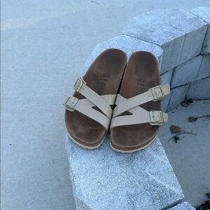 Birkenstock Tan Footbed Sandals